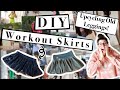 DIY Workout Skirts UPCYCLING Leggings Return Of The SKORT Pirouette Skirt Dupe Easy To Sew 2
