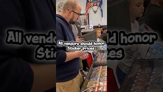 Should Vendors hold sticker prices? I think so! #pokemon #tcg #vendorpov #cardshows #cards #reels