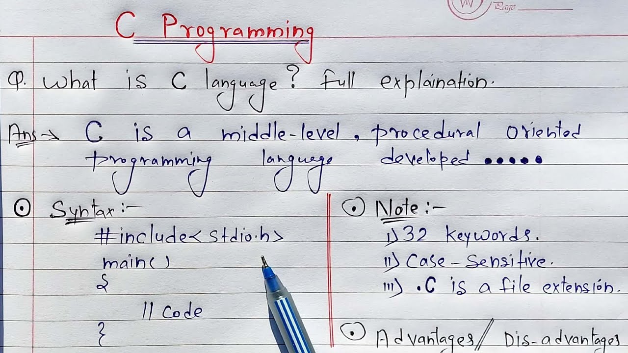 Watch video Introduction to C Language (Hindi) | What is C full Explanation Now Introduction to C Language (Hindi) | What is C full Explanation
