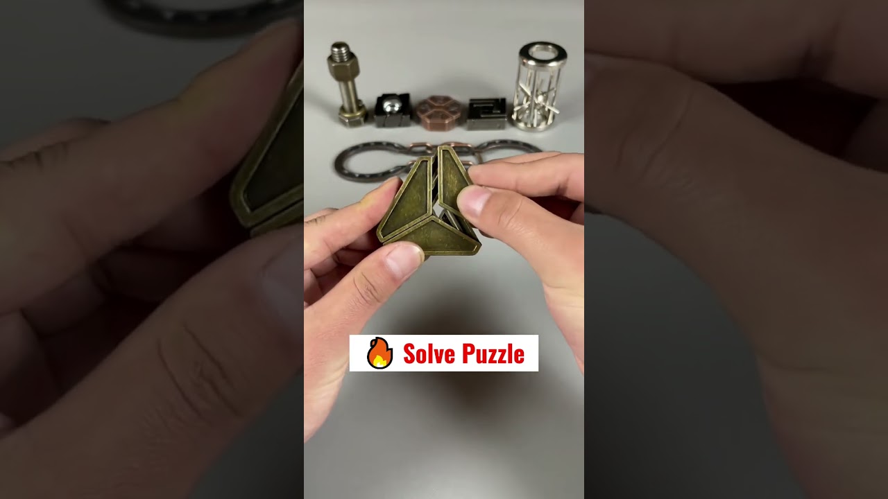 Do you know? this hanayama triangle metal puzzle #puzzles #solve #shorts