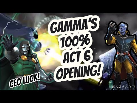 Gamma's 100% Act 6 Crystal Opening!!!
