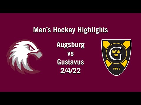 2/4/22 Augsurg Men's Hockey vs Gustavus Highlights