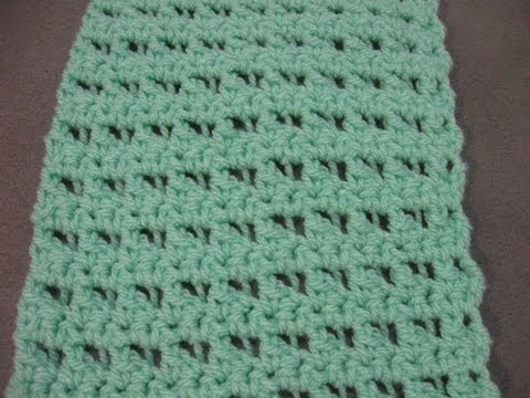 Crochet Scarf Pattern - Butterfly Stitch Scarf or Blanket Video