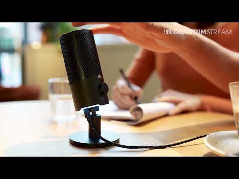 JBL Quantum Stream mikrofonas, Juodos spalvos video