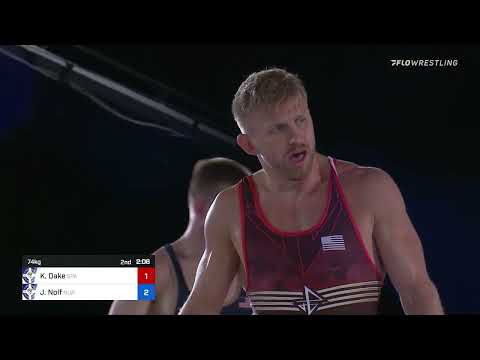 74 Kg Round 1 - Kyle Dake, Spartan Combat RTC / TMWC Vs Jason Nolf, Nittany Lion WC  - TMWC