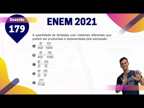 (Q.179 | Azul) COMBINATÓRIA - Tecidos e Pedras da FANTASIA - ENEM 2021