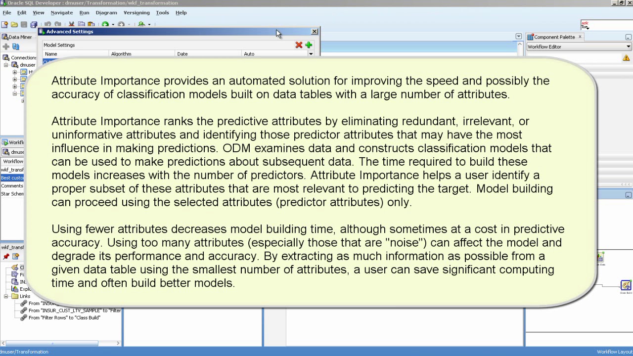 Oracle Data Mining tutorial -  Data Transformation (Lesson 5)