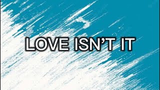 Same Same - Love isn&#39;t it (Lyrics)