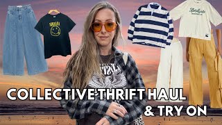 HUGE FALL THRIFT HAUL | COLLECTIVE THIFT TRY ON | SAN DIEGO CA