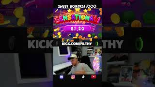 SWEET BONANZA 1000 SLOT DROPS A 1000X BOMB FOR A BIG WIN #shorts #slot #slots #1000x #win #bigwin