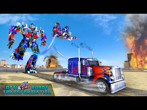 Optimus Prime Save Bumblebee Robot Car Transform 2021 : Robot Wars Android Gameplay