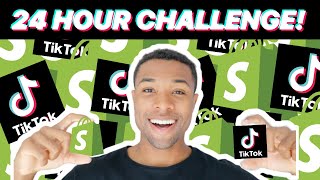 I Tried Shopify Drop-Shipping on TikTok for 1 Day! (24 HOUR DROPSHIPPING CHALLENGE)
