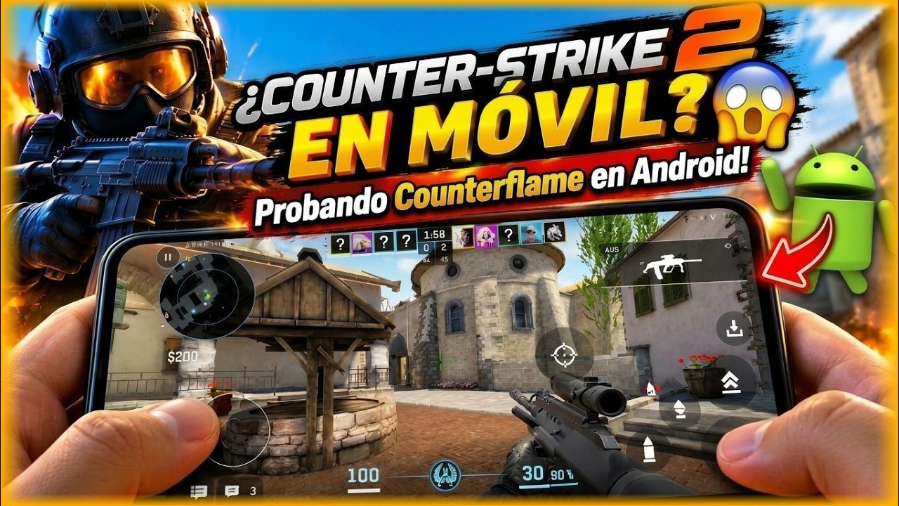 ¿COUNTER-STRIKE 2 EN CELULARES? - Probando el Nuevo CounterFlame para iOS y Android (Gameplay)