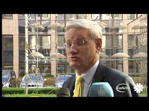 Sweden's Bildt plays down talk of EU divisions on Libya intervention