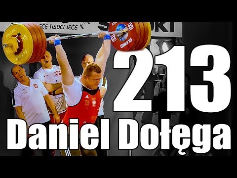 Daniel Dołęga (124kg Poland) 213kg Clean and Jerk - 2017 European Championship