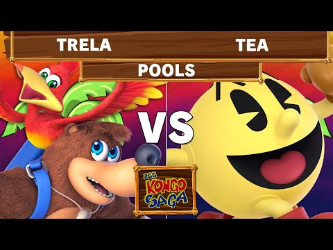 Kongo Saga - Trela (Banjo & Kazooie) Vs Tea (Pac-Man) Winners Pools - Smash Ultimate