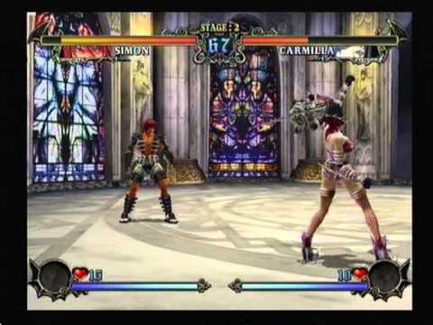 Castlevania Judgement - Walkthrough - Fight 2-  Simon vs. Carmilla