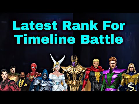 Latest Rank For Timeline Battle 2022 And Meta Characters List - Marvel Future Fight