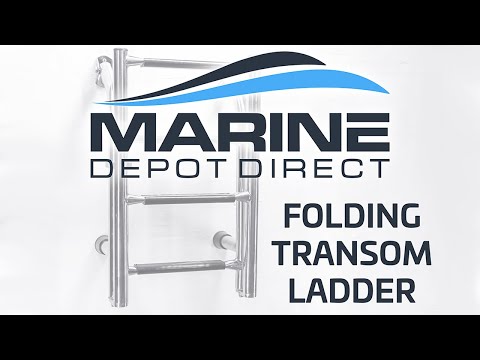 All About the Folding Transom Boat Ladder! | B00361