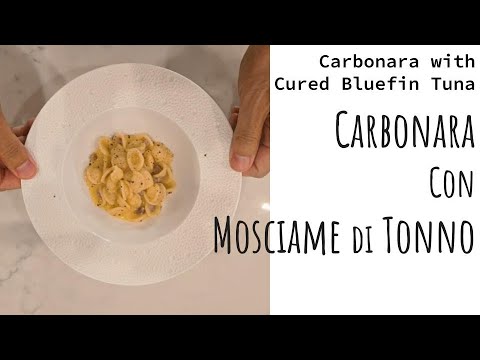Bluefin Tuna Prosciutto Carbonara Pasta