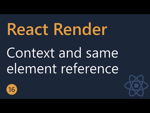 React 16 Context and Same Element Reference