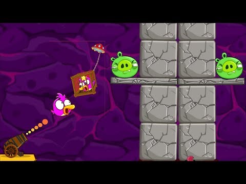 Angry Birds Collection Hacked 3 - CANNON SHOOTING BAD PIGGIES WITH 5 BIRDS COLLECTION!