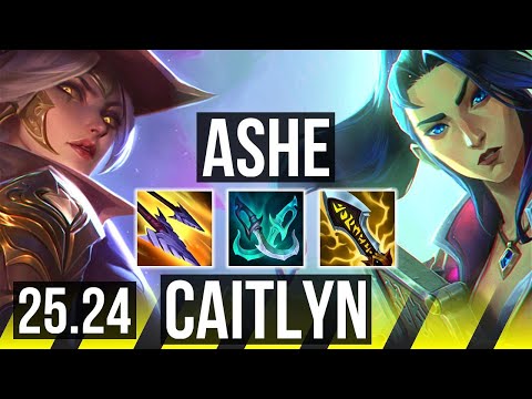ASHE & Lulu vs CAITLYN & Bard (ADC) | Good KDA: 17/2/11 | EUW Grandmaster | 25.24