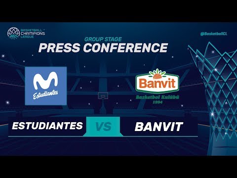 Movistar Estudiantes v Banvit - Press Conference - Basketball Champions League 2017-18