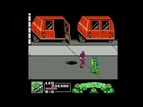 Teenage Mutant Ninja Turtles III - The Manhattan Project (NES) Scene 4 Walkthrough