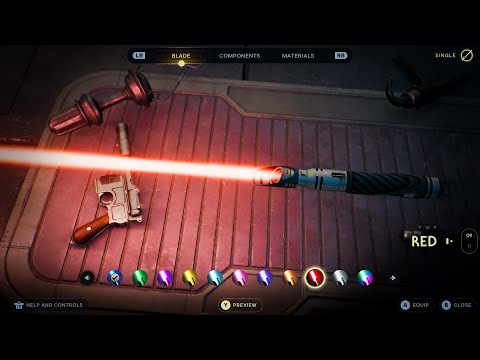 All Lightsaber Colors in Jedi Survivor! (2 RARE Colours)
