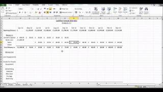 How to Create a Cash Flow Forecast using Microsoft Excel - Basic Cashflow Forecast