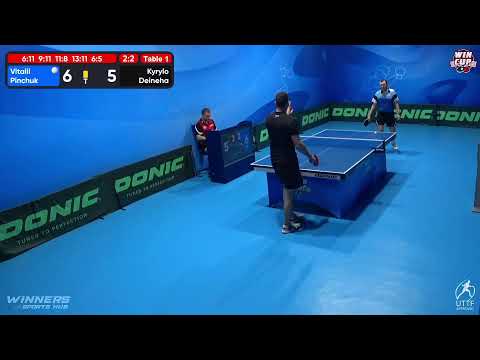 08:00 Vitalii Pinchuk 2-3 Kyrylo Deineha West 1 WIN CUP 09.10.2022 | TABLE TENNIS WINCUP