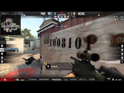 RGN Pro Series EU 2016 Open Qualifier Grand Finals Arcade gg vs PRiDE Bo5 Map 2 Cache