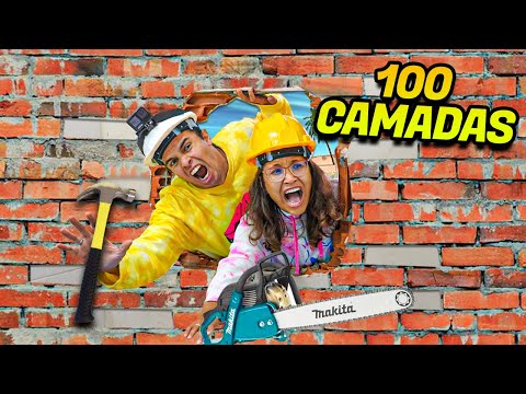 FICAMOS PRESOS DENTRO DE 100 CAMADAS DE CONCRETO! - CONSEGUIMOS FUGIR!?!