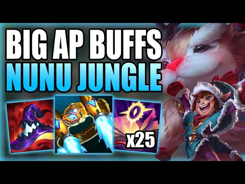 RIOT JUST BUFFED FULL AP NUNU JUNGLE & HE IS SUPER FUN TO PLAY! - Gameplay Guide League of Legends