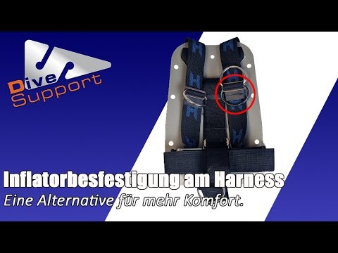 Inflatorbefestigung am Harness, eine Alternative für mehr Komfort | DiveSupport