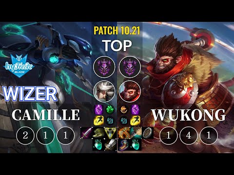 hyF Wizer Camille vs Wukong Top - KR Patch 10.21