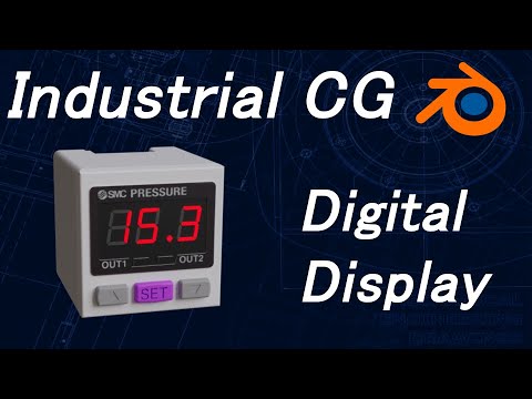 [3DCGとものづくり]blender LED表示をつくってみよう