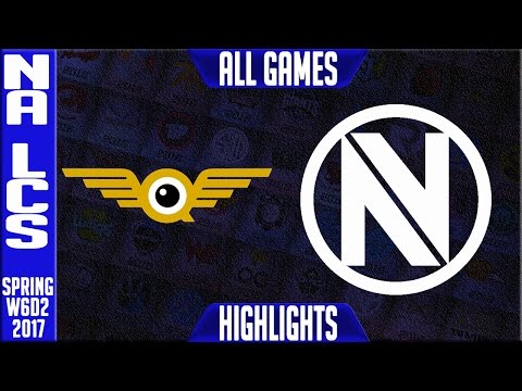 Fly Quest vs Team Envyus Highlights All Games - NA LCS W6D2 Spring 2017 - FLY vs NV All Games