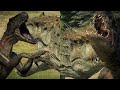 INDOMINUS REX VS INDORAPTOR AND SCORPIOS REX!! - Jurassic World Evolution 2