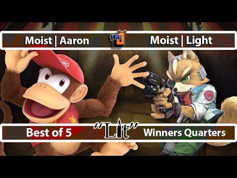 Smash LITvitational - Moist | Aaron (Diddy Kong) v. Moist | Light (Fox) - CFL SSBU