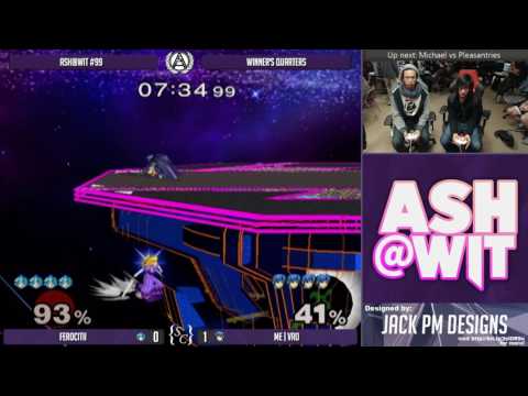 Ferocitii (Peach) vs ME | Vro (Marth) - ASH@WIT #99 Melee Winner's Quarters