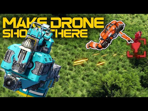 Automated Fighter Drone for your Carrier - Space Engineers Automatons Tutorial