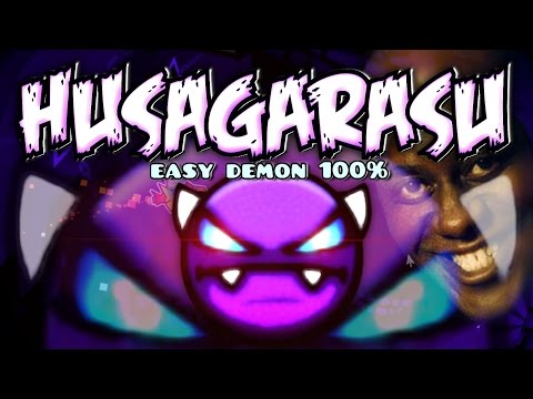 HUSAGARASU 100% (MEME DEMON) [PURPLE YATAGARASU VERSION] - by RedHuseey - Geometry Dash [2.0]