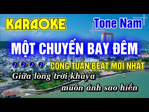 Một Chuyến Bay Đêm Karaoke Tone Nam Nhạc Sống Rumba Beat Hay Dễ Hát CÔNG TUẤN BOLERO MỚI NHẤT