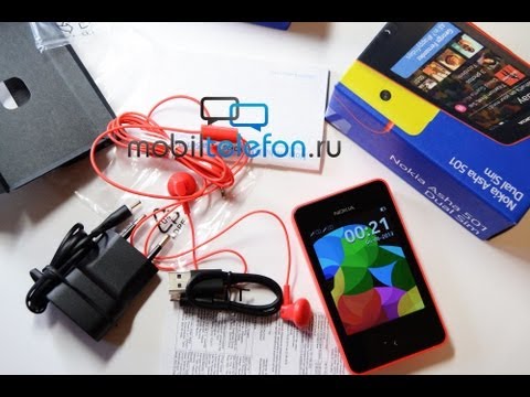 Обзор Nokia 501 Asha Dual Sim (red) / 