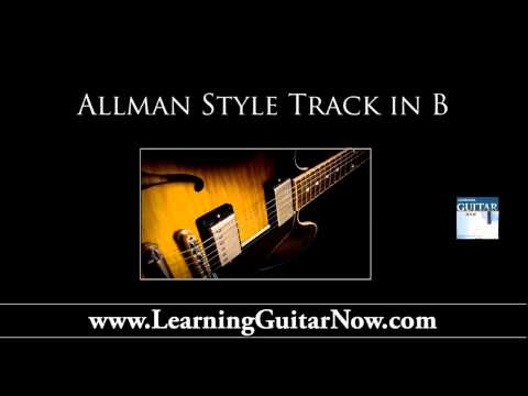 Allman Brothers Style Backing Track in B