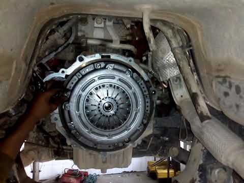 Where is the clutch assembly in the Mahindra Goa?