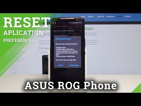 How to Reset App Preferences in ASUS ROG Phone - Restore App Default Settings
