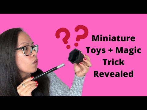 MINIATURE TOYS (unboxing) + MAGIC TRICK REVEALED (appearing flower)